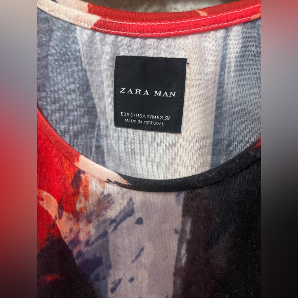 Zara Multicolor Abstract Tank Top - Picture 3 of 3